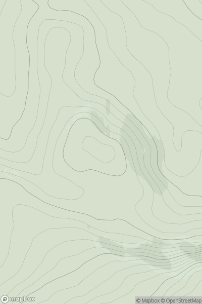 Thumbnail image for Creag Bhreac [Loch Torridon to Loch Maree] showing contour plot for surrounding peak